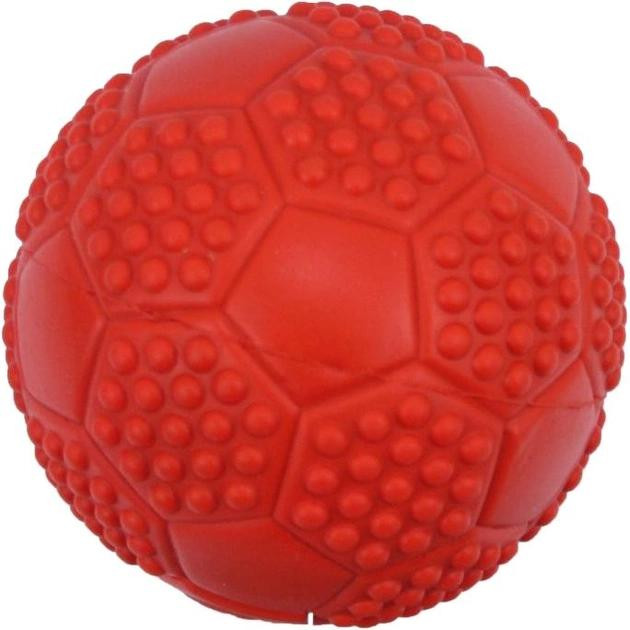 Pet Nova Іграшка для собак  М'яч футбольний з пищалкою 7 см (RUB-SOCCERBALL-RE) - зображення 1