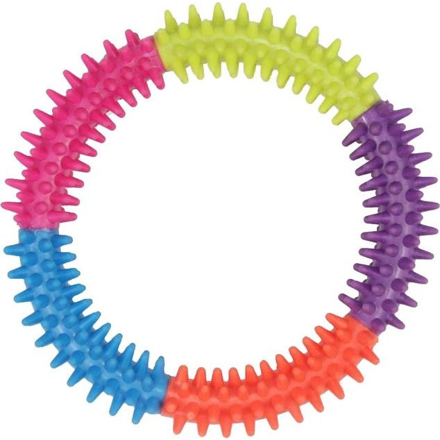 Pet Nova Іграшка для собак  Кільце для зубів 15 см Різнокольорова (TPR-COLOURRING-XL) - зображення 1