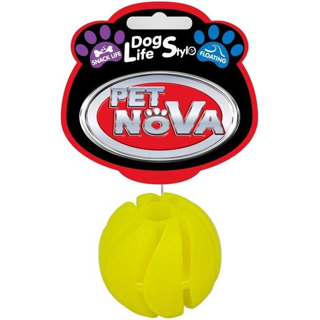 Pet Nova Іграшка для собак  SnackBall Vanilla М'яч каучуковий 5 см (RUB-SNACKBALL-M) - зображення 1