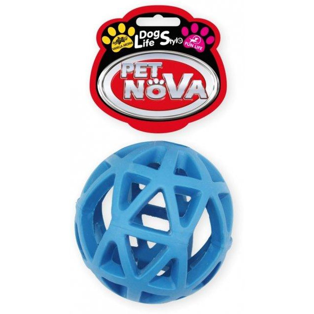 Pet Nova Игрушка для собак  Мяч сетчатый  9 см (RUB-FENCEBALL-BL) (5904378732301) - зображення 1