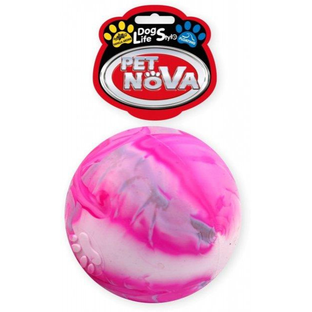 Pet Nova Игрушка для собак  Мяч разноцветный Jupiter  8 см (XL) (RUB-JUPITER-XL) (5903031440713) - зображення 1