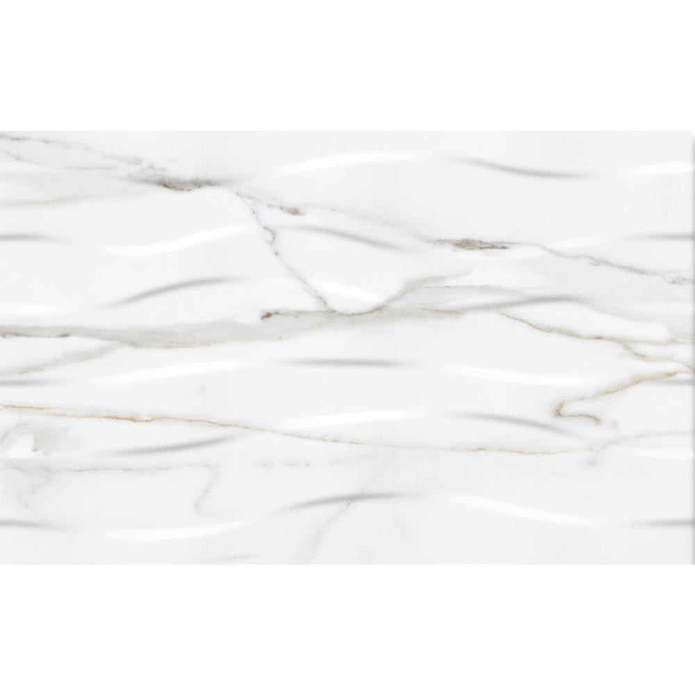 Golden Tile Sanremo Wave S70161 25*40 см біла - зображення 1