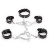 DS Fetish Система фіксації  Collar with restraints black (252400190) - зображення 1