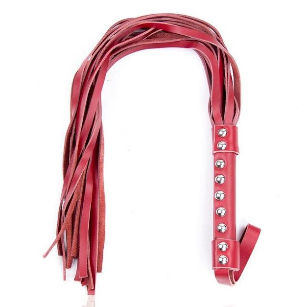 DS Fetish Флогер  Leather flogger red suede leather (292000121) - зображення 1