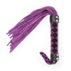 DS Fetish Флогер шкіра leather  flogger Purple Black 38 cm (292301045) - зображення 1