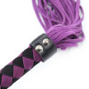 DS Fetish Флогер шкіра leather  flogger Purple Black 38 cm (292301045) - зображення 2