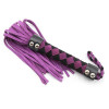 DS Fetish Флогер шкіра leather  flogger Purple Black 38 cm (292301045) - зображення 4