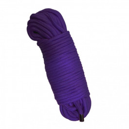 DS Fetish Мотузка для зв&#39;язування 20 метрів, наконечники метал, фіолетова (362321011)