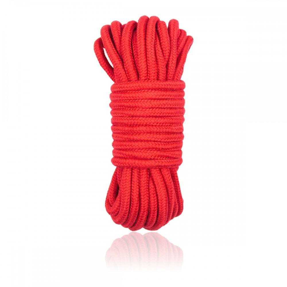 DS Fetish Мотузка для шибарі червона 10 м (362010011) - зображення 1