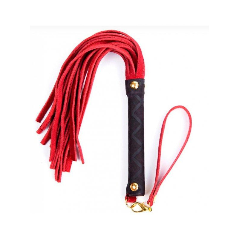 DS Fetish Флогер  Leather flogger S red (292000123) - зображення 1