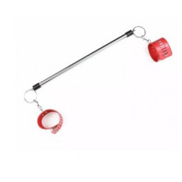 DS Fetish Розпірка  Metal ankle spreader bar red (252021111)