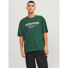 Jack & Jones Футболка бавовняна чоловіча  12247782-1178 L Dark Green (5715434122833)