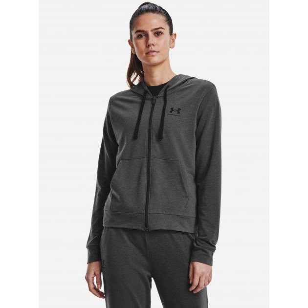 Under Armour Спортивна кофта  Rival Terry FZ Hoodie 1369853-010 XS Сіра (195252391676) - зображення 1