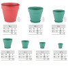 Serinova Горщик квітковий Yali Pot №2, 1,7 л, зелений (8680648620031) - зображення 5