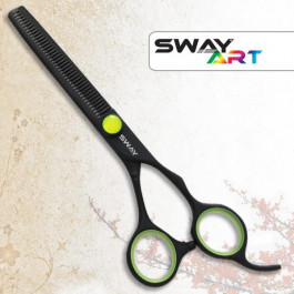   SWAY Ножиці для стрижки  110 36060G Art Neon Green 6 філіровочние