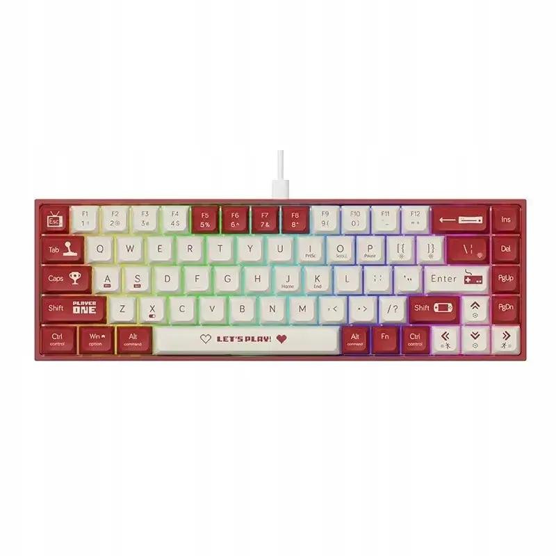 Ajazz AK680 Wired Red Switches Christmas Red - зображення 1