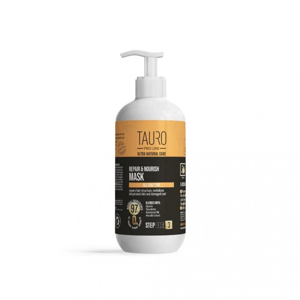 Tauro Pro Line Маска відновлення та живлення для шкіри та шерсті собак і котів  Ultra Natural Care Repair and Nouri - зображення 1