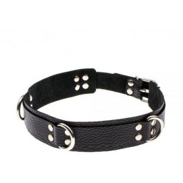 Slash Slave leather collar, black (SL280240)