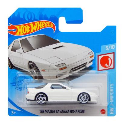 Hot Wheels 89 Mazda Savanna RX-7 FC3S J-Imports 1:64 GTB04 White - зображення 1