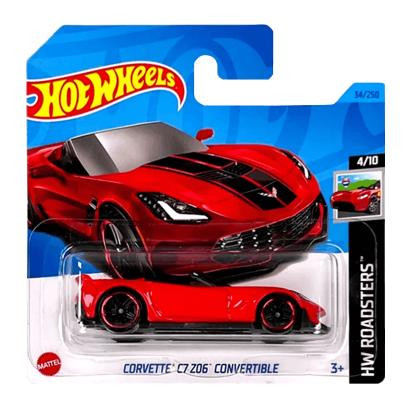 Hot Wheels Corvette C7 Z06 Convertible HW Roadsters 1:64 HKH41 Red - зображення 1