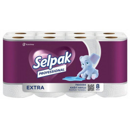   Selpak Паперові рушники  Professional Extra 2 шари 11.25 м 8 рулонів (8690530480599)