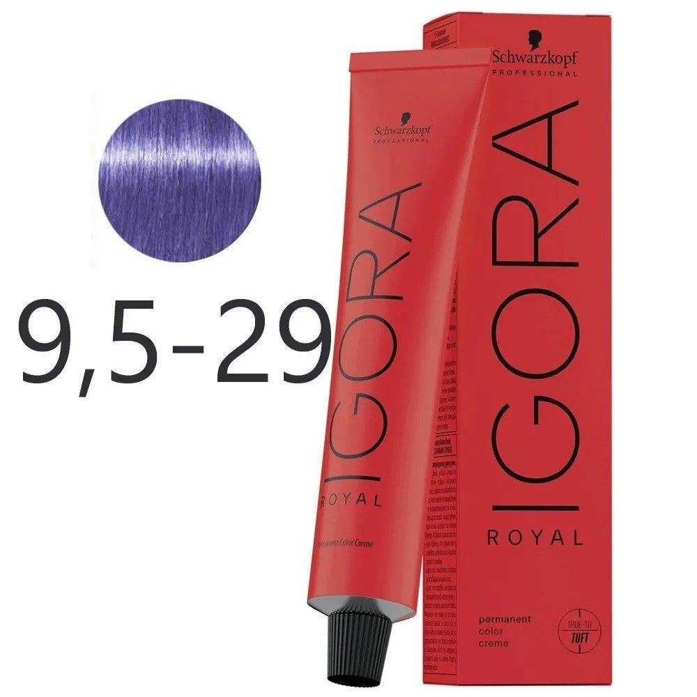 Schwarzkopf Краска Для Волос  IGORA ROYAL Pearlescence 9,5-29 Пастельный пепельно фиолетовый 60 мл - зображення 1