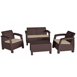Keter Bahamas, комплект мебели, коричневый (7290106930483)