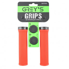 Grey`S Грипсы Grey's с резиновым покрытием 2 шт 130 мм Red (GR17410)