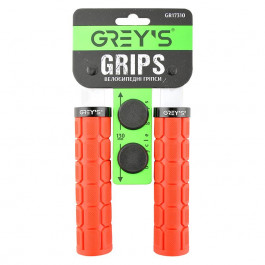 Grey`S Грипсы Grey's с резиновым покрытием 2 шт 130 мм Red (GR17310)