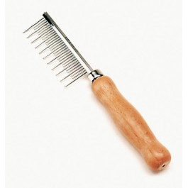 Safari Расческа длинной шерсти с деревянной ручкой Shedding Long Hair (W565)