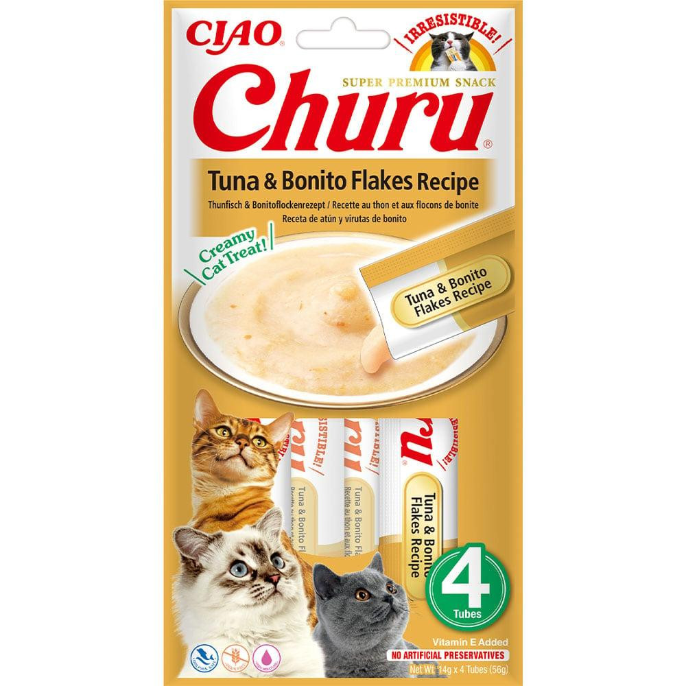 INABA Churu Tuna & Bonito Flakes Recipe 4 шт по 14 г EU117 - зображення 1