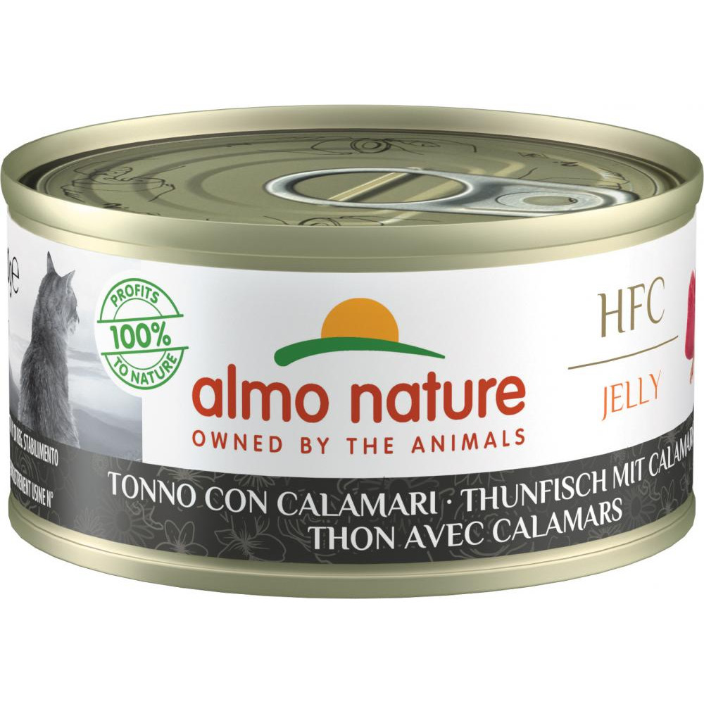 Almo Nature HFC Jelly Adult Cat Tuna Squid 70 г (5019H) - зображення 1