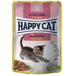 Happy Cat Kitten Junior Land-Geflugel 85 г (70616)