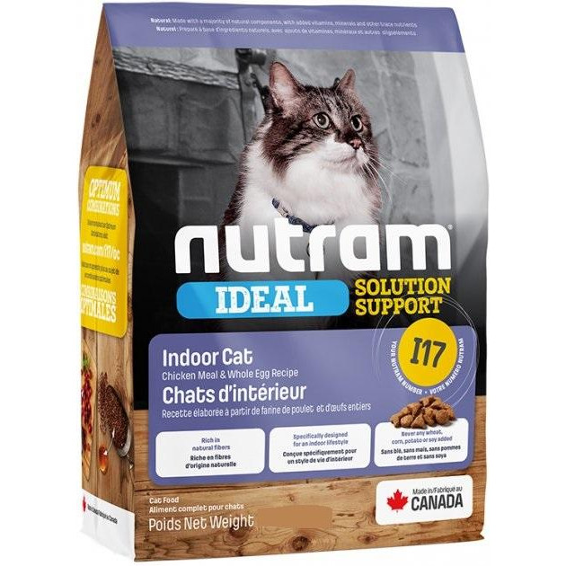 Nutram Ideal I17 Solution Support Indoor Cat 20 кг - зображення 1