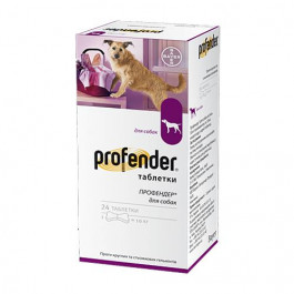 Bayer Profender - антигельминтик Профендер зі смаком м'яса 1 табл на 10 кг (54394)