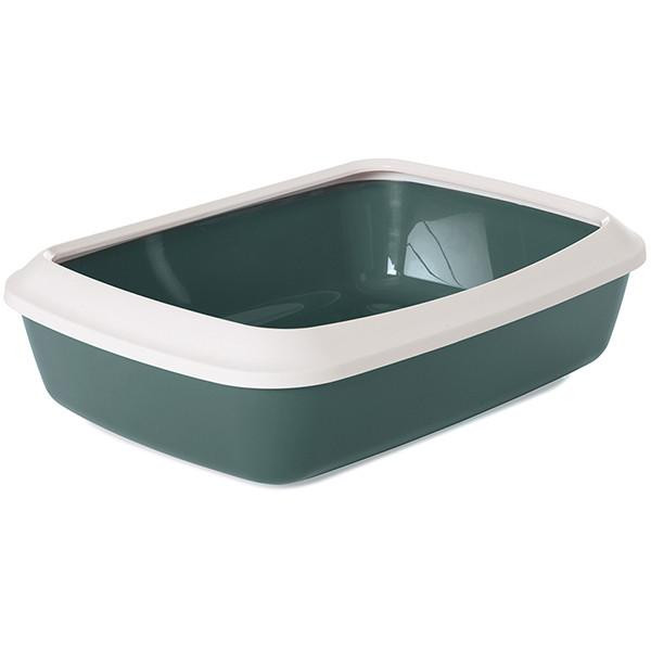 SAVIC Iriz Nordic Green - туалет с бортикомдля кошек серо-зеленый 42х31х12,5 см (0263_0WMG) - зображення 1