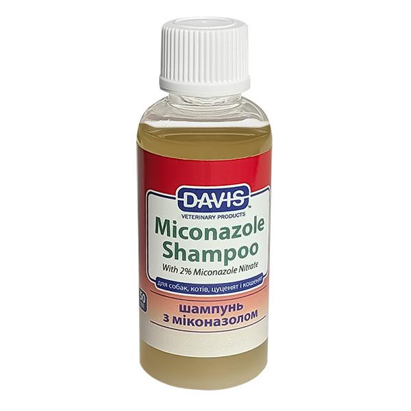 Davis Veterinary Шампунь Miconazole Shampoo с 2% нитратом миконазола, для собак и котов с заболеваниями кожи, 50 мл M - зображення 1