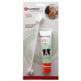 Karlie-Flamingo Набір зубна паста та зубна щітка Petcare Toothpaste + Toothbrush для собак 85 г (510955)