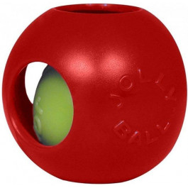 Jolly Pets Игрушки для собак мяч двойной Тизер болл 10х10х10 см Красная (1504RD)