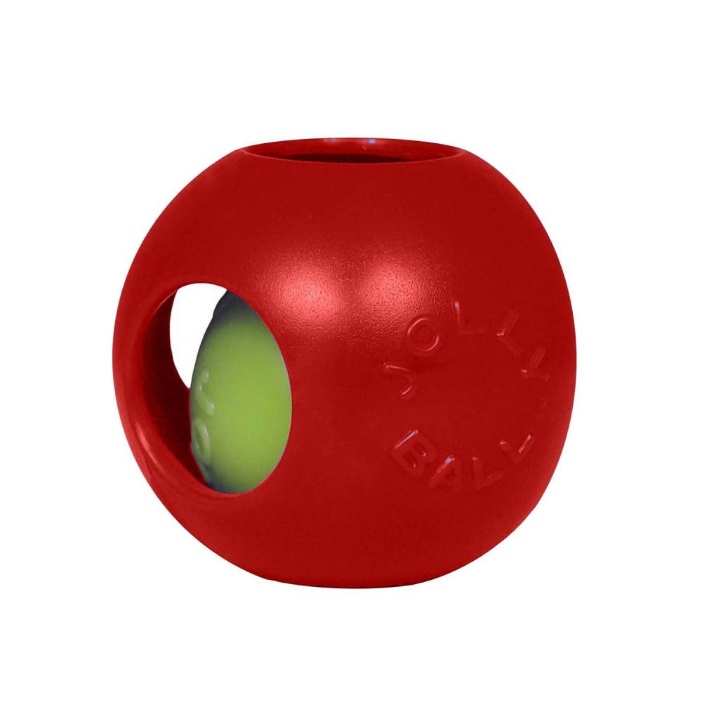 Jolly Pets Игрушки для собак мяч двойной Тизер болл 21х21х21 см Красная (1508RD) - зображення 1