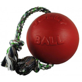 Jolly Pets Игрушки для собак мяч с канатом Ромпей-н-Ролл 22х45х22 см Красная (608RD)