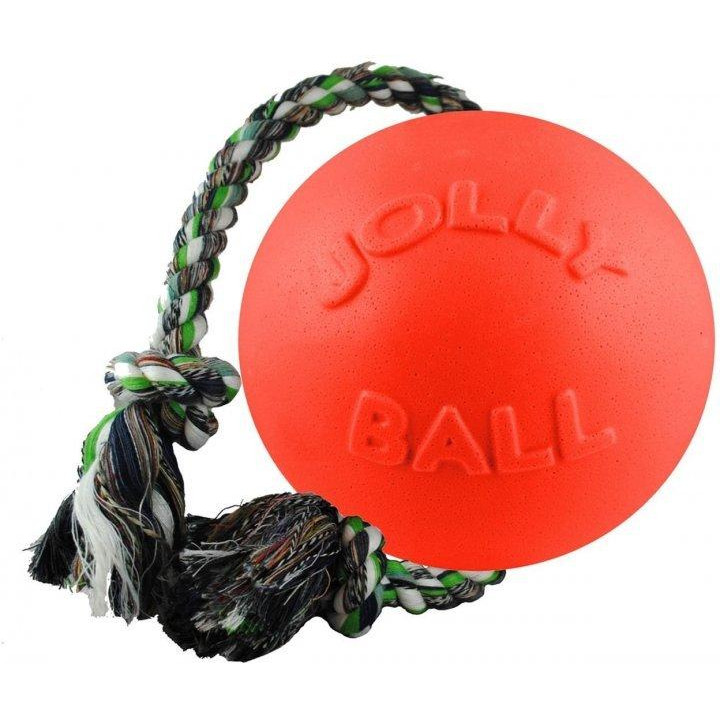 Jolly Pets Игрушки для собак мяч с канатом Ромпей-н-Ролл 22х45х22 см Оранжевая (608OR) - зображення 1