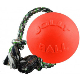 Jolly Pets Игрушки для собак мяч с канатом Ромпей-н-Ролл 22х45х22 см Оранжевая (608OR)