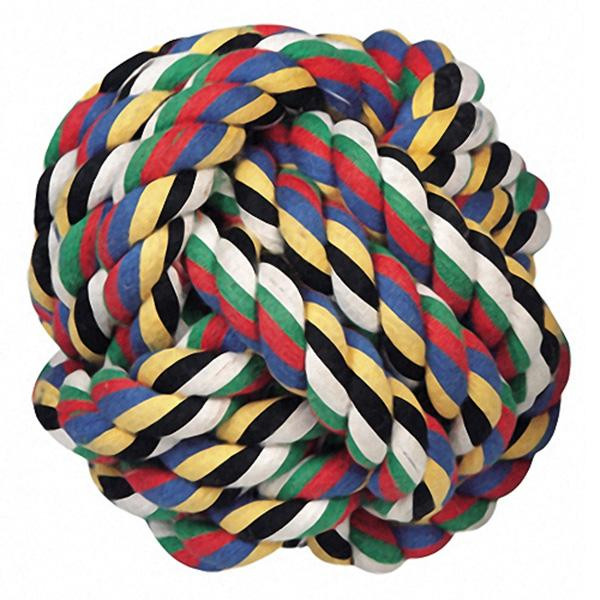 Karlie-Flamingo Сotton Ball - плетеный веревочный мяч для собак 8,5 см (503913) - зображення 1