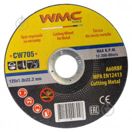 WMC TOOLS 125хx1,0x22,2 мм 1 шт. WT-CW705