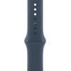 Apple Watch Series 9 GPS + Cellular 41mm Silver S. Steel Case w. Storm Blue Sport Band - M/L (MRJ33) - зображення 3