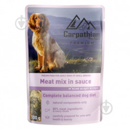 Carpathian Pet Food М'ясне асорті в соусі 100 г (4820111141142)