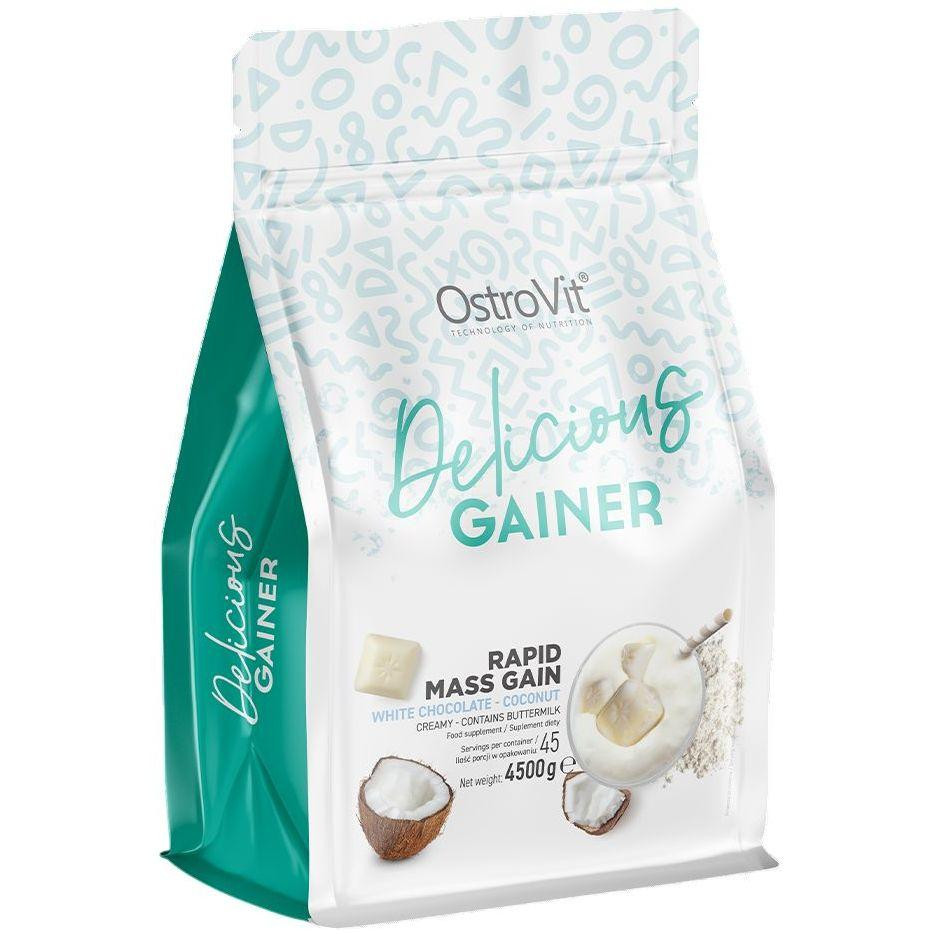 OstroVit Delicious Gainer 4500 g /45 servings/ White Chocolate Coconut - зображення 1