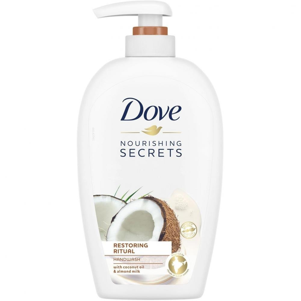 Dove Крем-мыло  с кокосовым маслом и миндальным молочком 500 мл - зображення 1