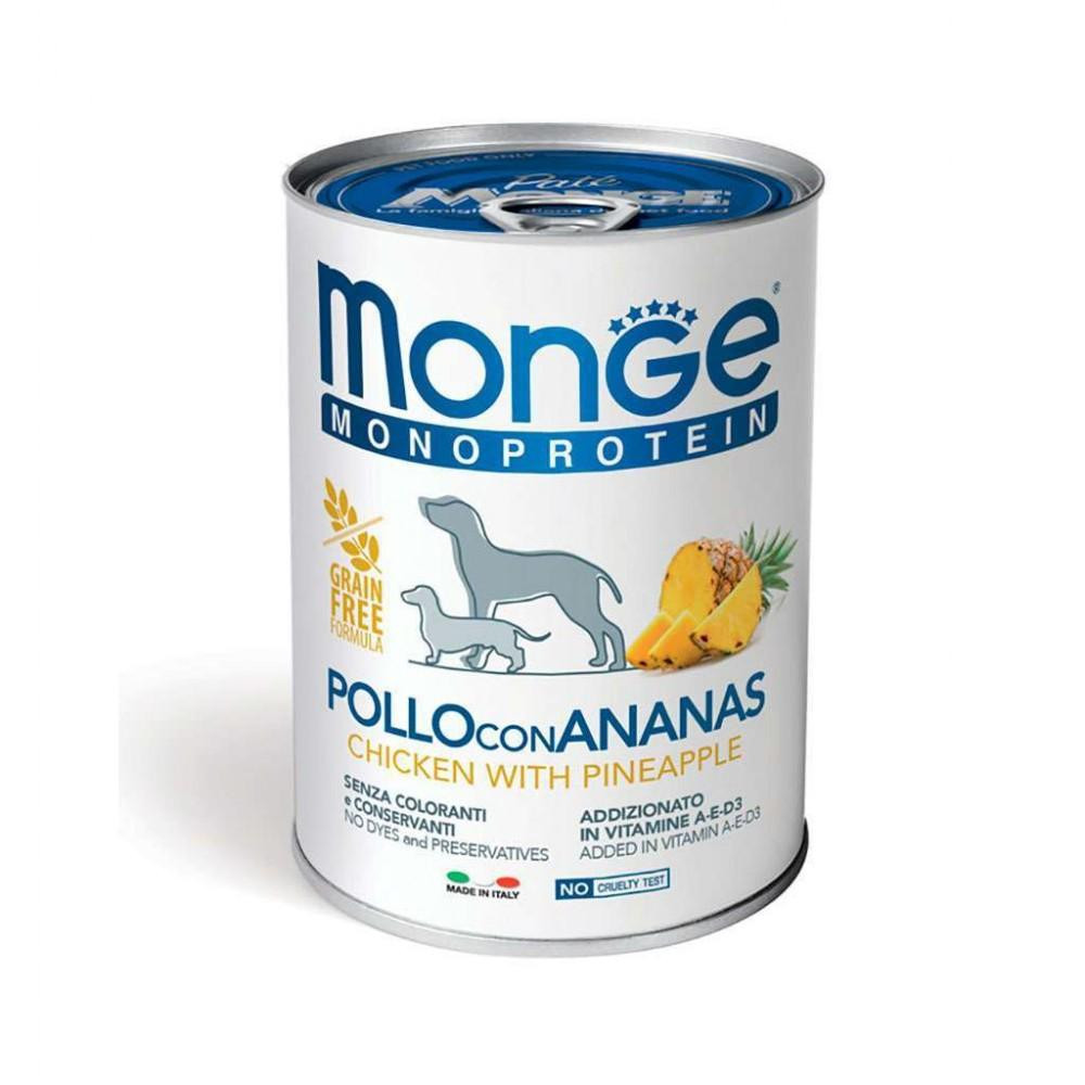 Monge Fruit Monoprotein курка з ананасом 400 г (8009470014311) - зображення 1